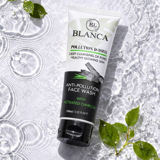 Blanca Pollution Detox Facewash With Charcoal Green Tea And Aloe Vera Deep Cleansing 100ml