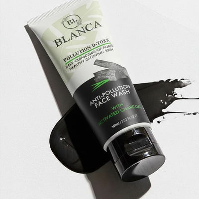 Blanca Pollution Detox Facewash With Charcoal Green Tea And Aloe Vera Deep Cleansing 100ml